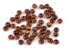 Dřevěné korálky Strip Ø6 mm 10g