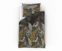 Saténové povlečení LUXURY COLLECTION 140x200, 70x90cm tmavě šedé / světle šedé