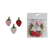 Klip srdce, 6 ks D7009 - 5 cm