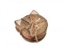 Podložka mango kočka 4 ks O0407 - 10 x 11 x 1 cm