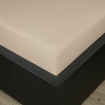 Prostěradlo jersey - 160x200 cm kávová