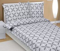 Povlečení krepové - 140x200, 70x90 cm Béžová,Šedá,Červená