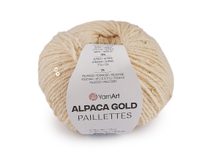 Pletací příze Alpaca Gold s flitry 50 g