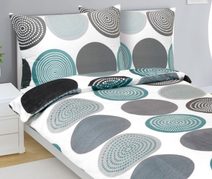 Povlečení mikroflanel struktura Vlnka béžová 140x200, 70x90 cm