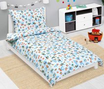 Jednobarevné bavlněné povlečení bílé 140×200, 70×90 cm