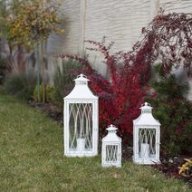 Sada 3 ks lucerna kovová K2346/ Sada 3 - výška 29 cm, 41 cm, 60,5 cm