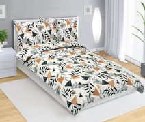 Povlečení krepové Krémová,Oranžová,Šedá 80/207