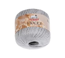 Příze Violka - 50g / 285 m světle šedá