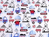 Bavlněná látka dětská - auta