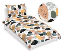 Povlečení bavlněné - 140x220, 70x90 cm Růže kávová