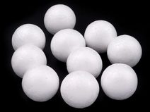 Koule Ø2,5 cm polystyren balení 20 ks