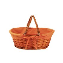 košík se dvěma uchy oranžový P0067/O - 30 x 21 x 10,5 cm