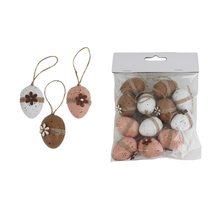 Velikonoční vajíčka, 12 ks X5613 - dia 3 x 3,5 cm