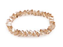 Náramek pružný z broušených korálků triangl s AB efektem