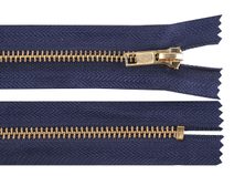 Kovový zip No 5 délka 10 cm (jeansový)