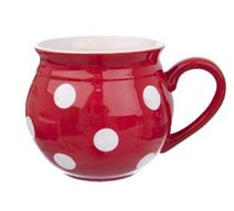 Hrnek KRAJÁČ červený puntík 1l O0138