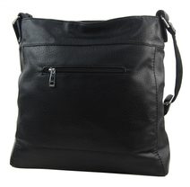 GREGORIO Kožená dámská crossbody kabelka šedá