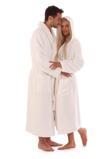 Bavlněný župan s límcem Athena tm. modrý 21 16 5952