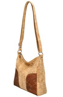 Korková crossbody dámská kabelka střední velikosti MSR14 hnědá