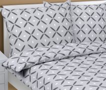 Povlečení krepové - 140x200, 70x90 cm Béžová,Šedá,Červená