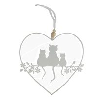 Srdce k zavěšení K3605 - 20,5 × 19 × 0,5 cm