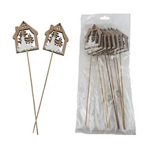 Domeček zápich, 8 ks D6677 - 25,5 cm