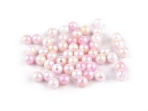 Plastové korálky s mermaid efektem Ø8 mm 20 g