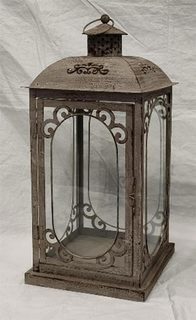 Lucerna kovová K2339/ Velká - 40 cm