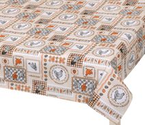 Ubrus ADÉLA - 100x100 cm Kočička žlutá