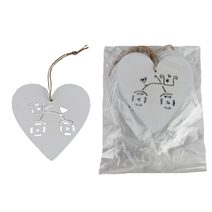 Srdce k zavěšení, 8 ks D6671 - 7 x 7 x 0,3 cm