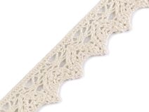 Bavlněná krajka šíře 25 mm paličkovaná metráž