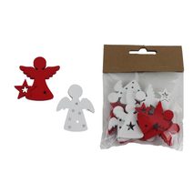 Dekorace anděl, 12 ks D6332 - 4 cm