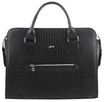 Dámská luxusní taška na notebook černá matná ST04 15.6 palce GROSSO