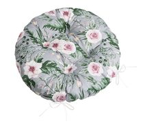 Sedák Adéla prošívaný kulatý Růžová,Šedá,Zelená 62/245 průměr 40 cm