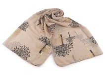 Šátek / šála se zlatým potiskem 70x175 cm