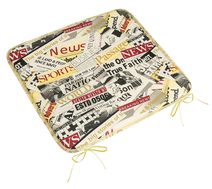 Sedák Adéla hladký Červená,Černá,Bílá 34/228 40x40 cm