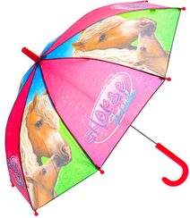 Deštník dětský Horse Friends 60x70cm s koníky manuální holčičí