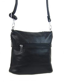 Malá crossbody dámská kabelka s přívěskem 1994-BB černá