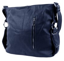 Modrošedá moderní crossbody dámská kabelka 67-MH