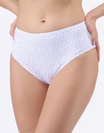 GINA dámské kalhotky klasické ve větších velikostech, větší velikosti, šité, s potiskem 11093P