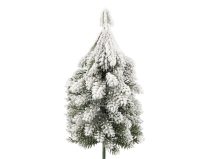 Umělý stromeček na drátku zasněžený do věnců, květináčů 13 cm, 17 cm