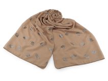 Šátek / šála se zlatým potiskem 70x180 cm