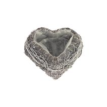 Dekorace k osázení - srdce P1433/1 - 19 x 19 x 6,5 cm