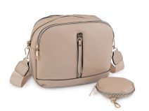 TESSRA Velká černá crossbody dámská kabelka D5580