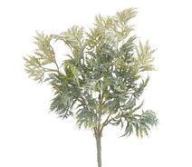 Umělé listy eryngium - zelená/bílá