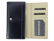 GREGORIO Kožená červená dámská peněženka v krabičce