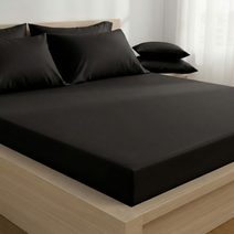 Prostěradlo bavlněné napínací 90x200cm fialové