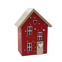 Dekorace domeček D7447-08 - 10 × 6 × 13.5 cm