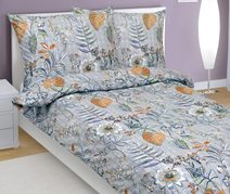 Povlečení bavlněné - 140x220, 70x90 cm Růže kávová