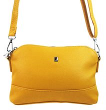 Žlutá crossbody dámská kabelka se třemi oddíly 5414-BB